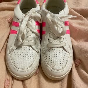 Pink and White children sneakers